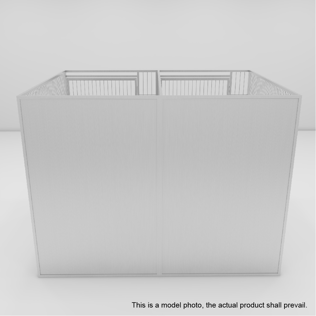 33 Stainless steel kennel with wire grid door 4X6-04.jpg